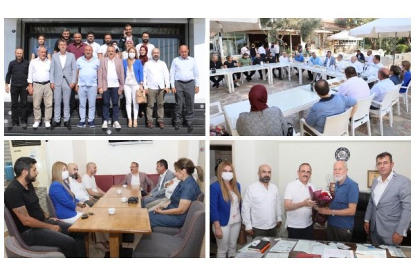 SÜREKLİ ALİAĞA’DA BİR DİZİ ZİYARET GERÇEKLEŞTİRDİ