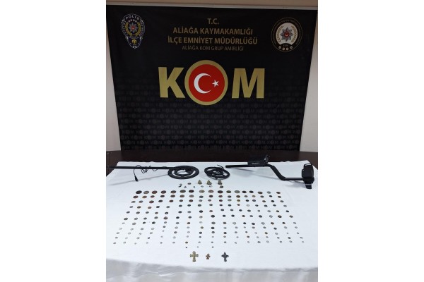 203 parça tarihi eser ele geçirildi