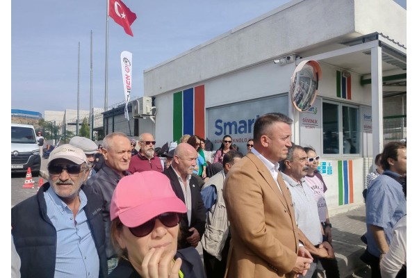 Eylemdeki işçilere YENİ Parti desteği