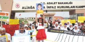 Aliağa’da, ‘Çocuk Cezaevleri Kapatılsın’ Eylemi yapıldı